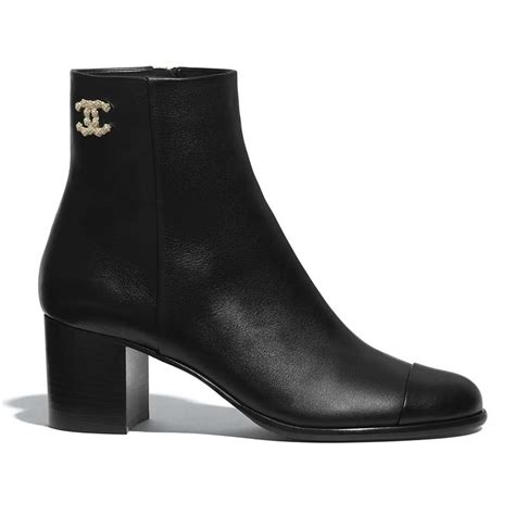 chanel boots price|chanel black canvas heel boots.